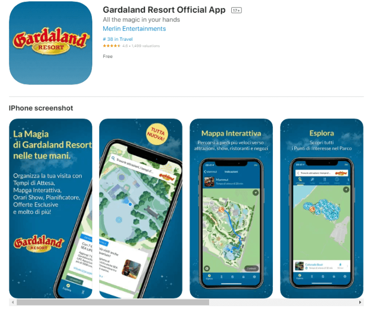 The official Gardaland Resort App